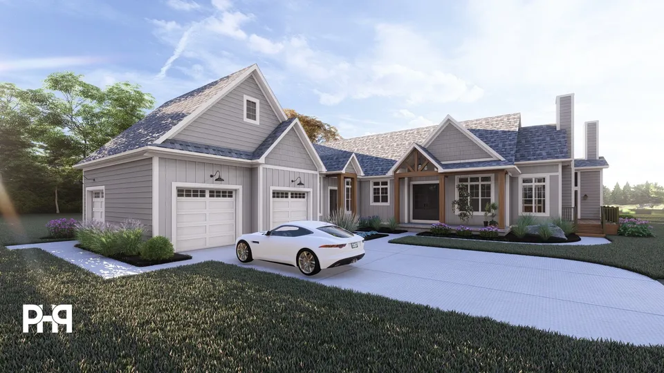 The Maple house plan, exterior view 2